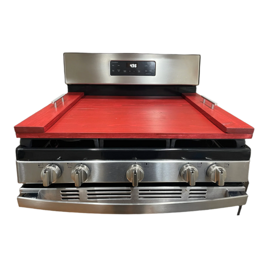 Handmade Industrial Farmhouse Stove Top Cover Noodle Board / Serving Tray (Finished)