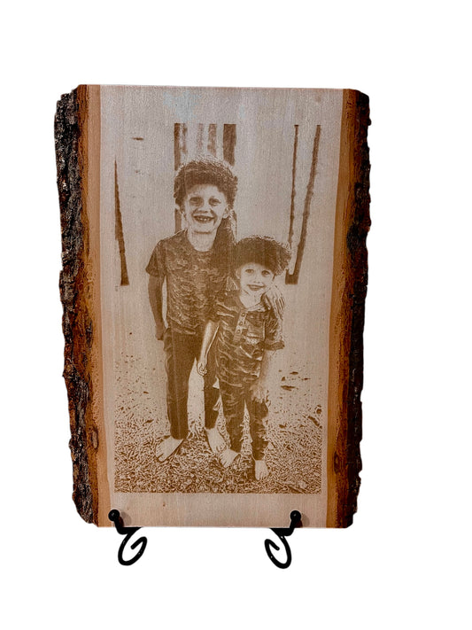 Live Edge Engraved Picture