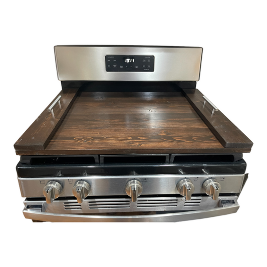 Handmade Industrial Farmhouse Stove Top Cover Noodle Board / Serving Tray (Finished)